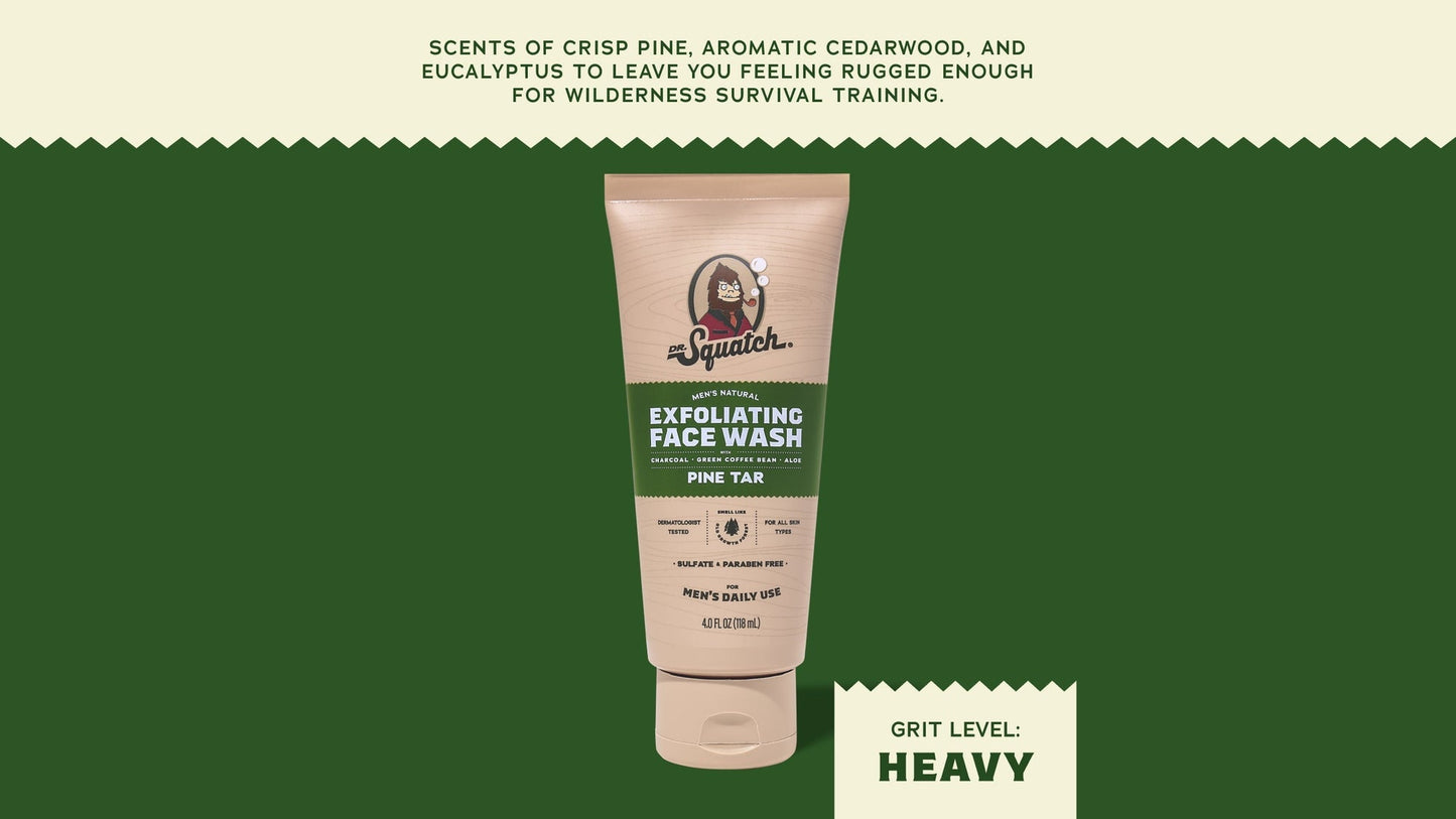 PINE TAR EXFOLIATING FACE WASH - US 5155