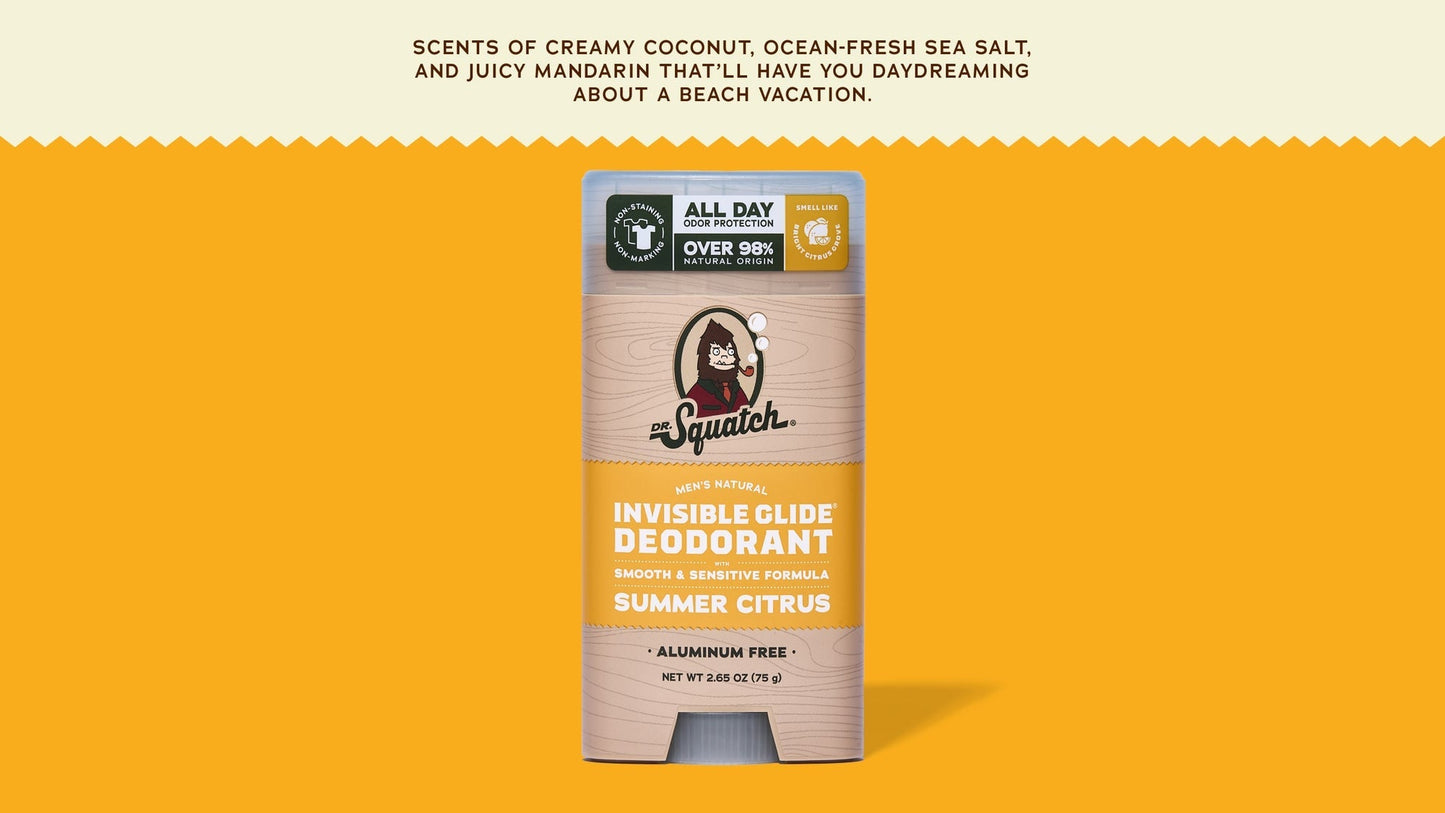 SUMMER CITRUS INVISIBLE GLIDE DEODORANT - US 6180