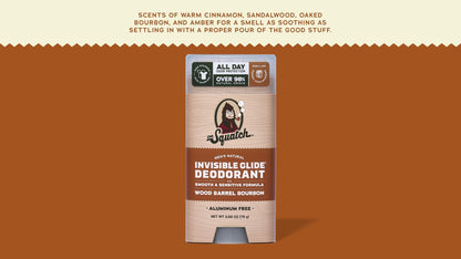 WOOD BARREL BOURBON INVISIBLE GLIDE DEODORANT - US 8261